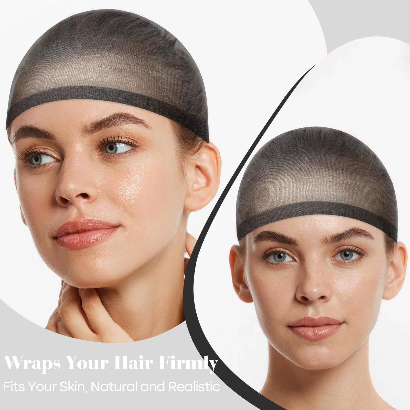 Plulon mesh stocking wig caps for women