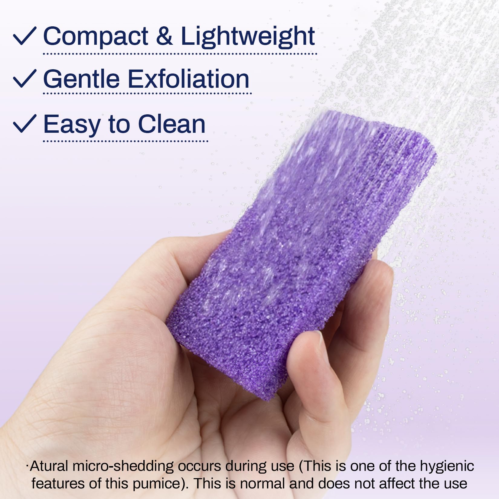 Usage demonstration of Raqeho pumice stone on rough heel