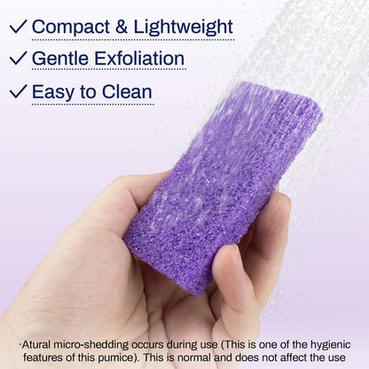 Usage demonstration of Raqeho pumice stone on rough heel
