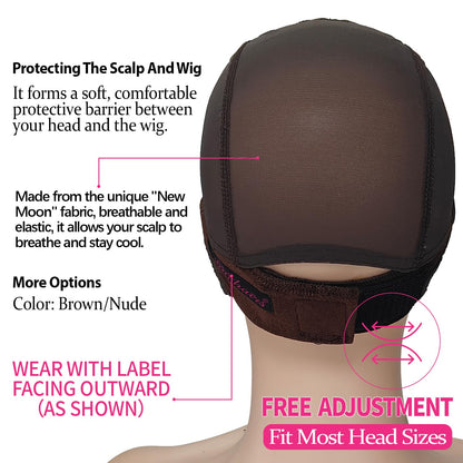 Close-up profile of the ultra-thin high-definition lace top on the Labhairs protective cap