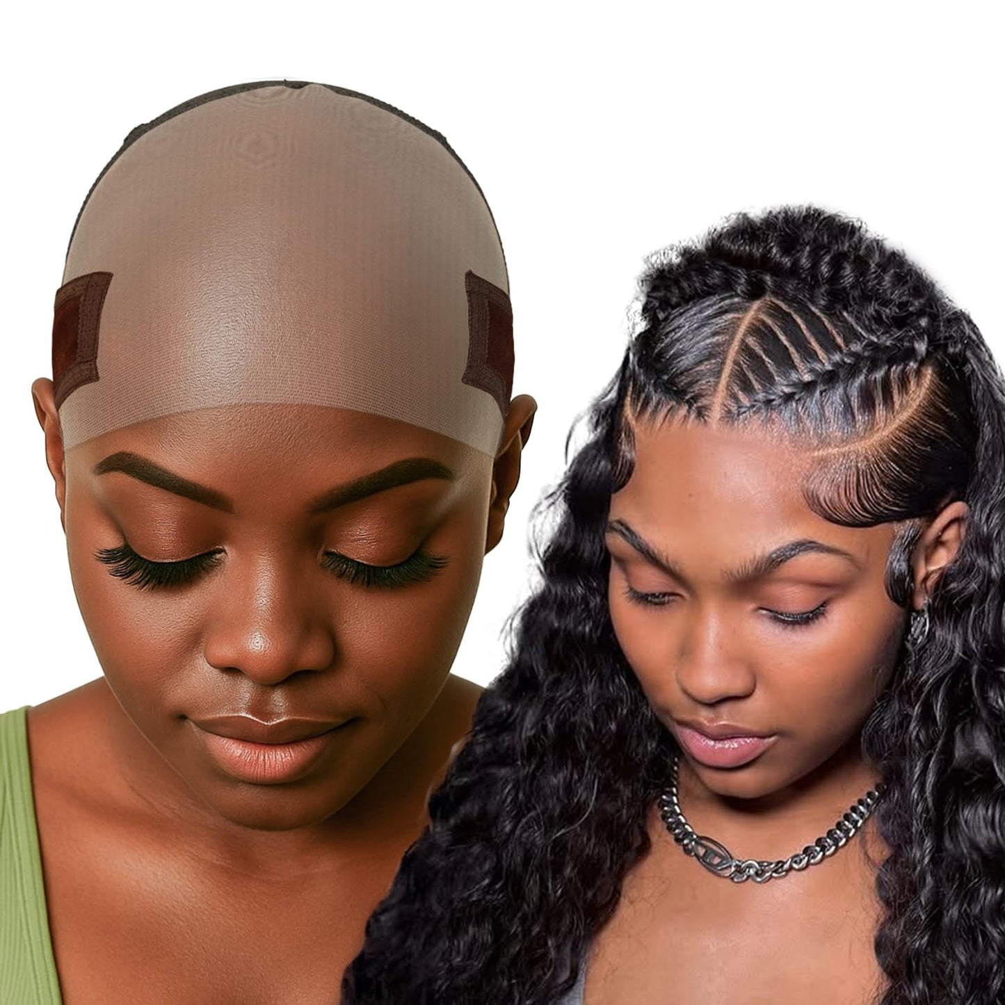 Packaging details of the authentic USA-imported Labhairs premium lace wig cap for women