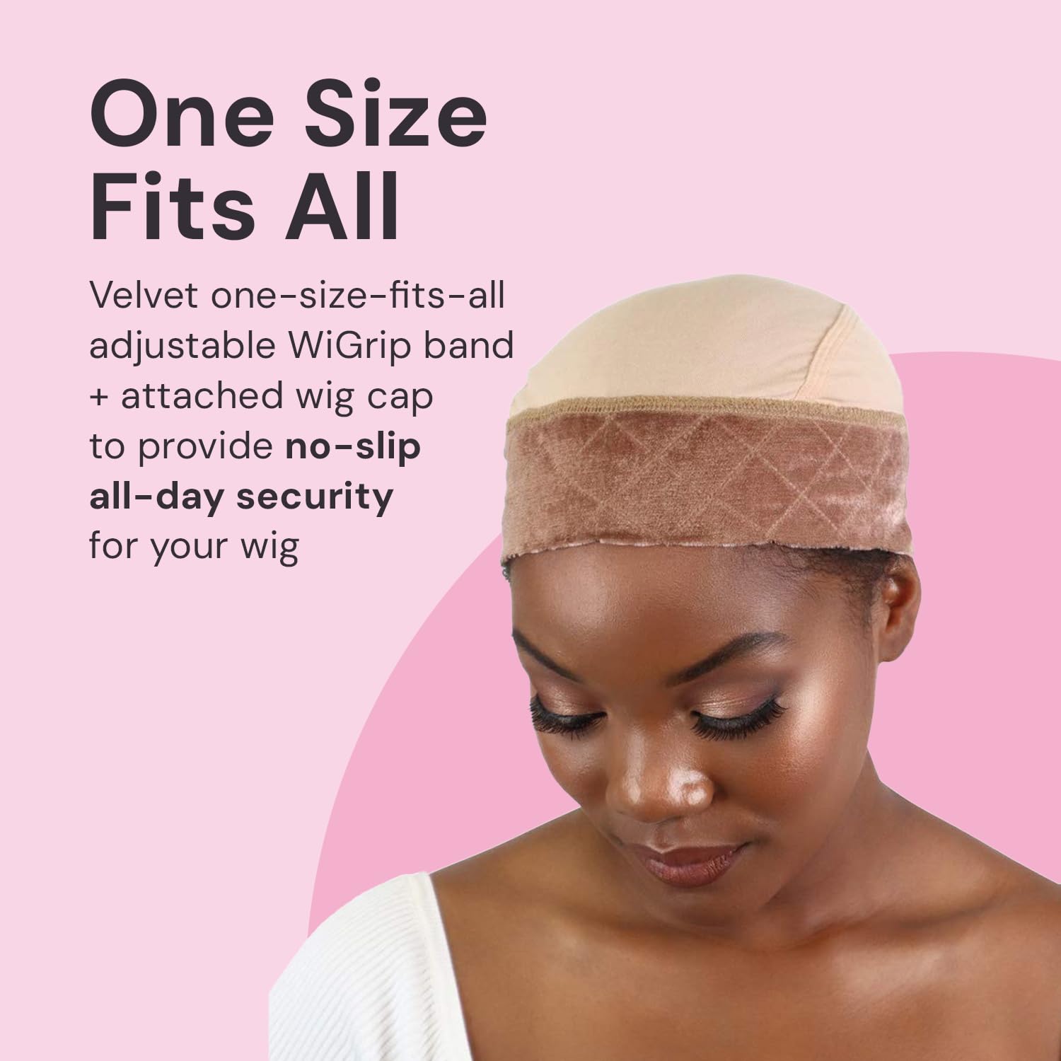 Close up of Milano Collection GripCap velvet anti-slip band