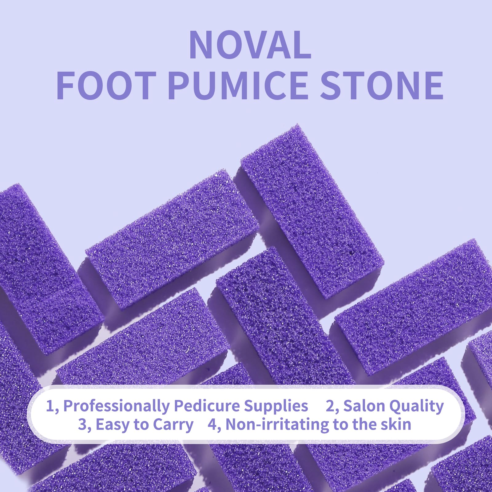 Close up of purple coarse pumice stone texture for foot care