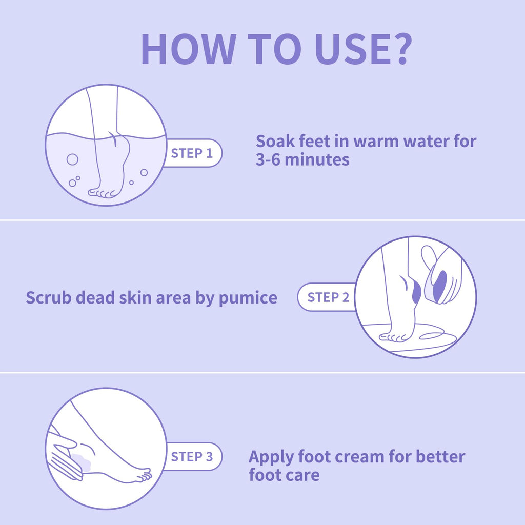 Individual disposable foot scrubber for professional pedicure