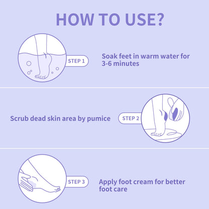 Individual disposable foot scrubber for professional pedicure