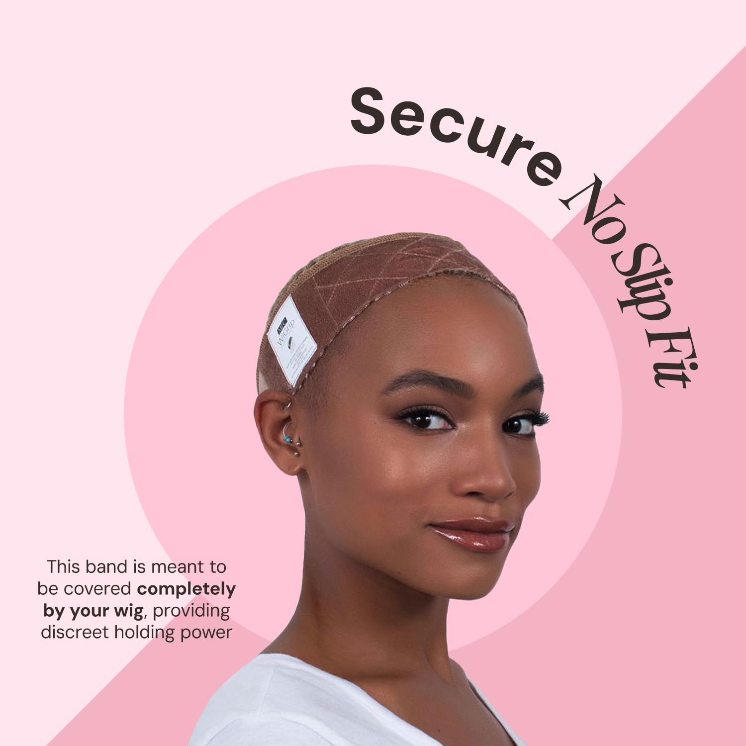 Side view of Milano Collection WiGrip comfort band for wigs