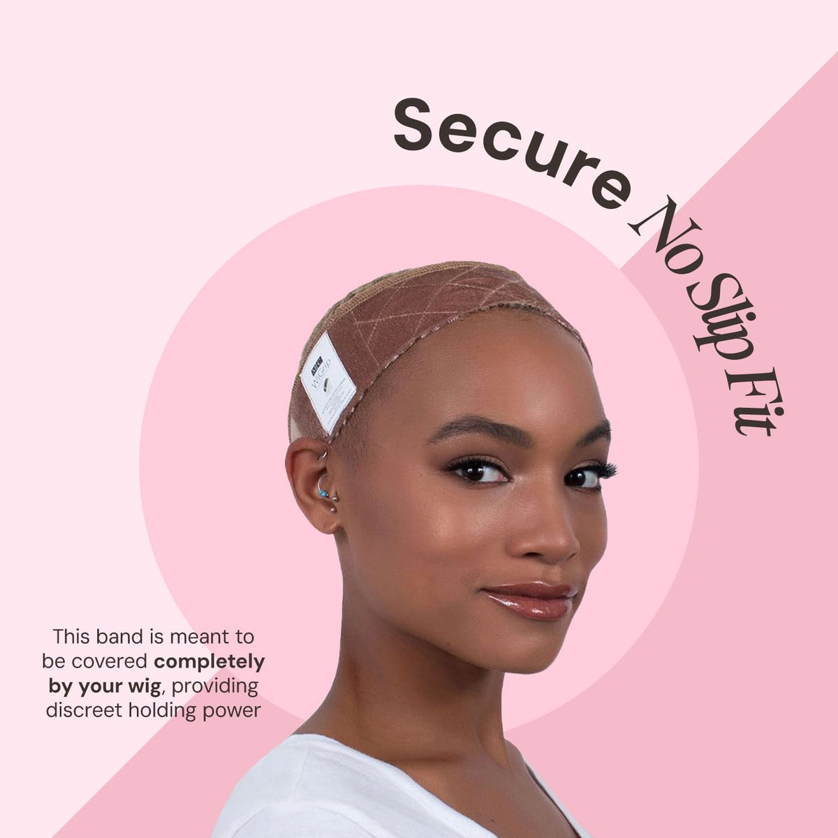 Side view of Milano Collection WiGrip comfort band for wigs