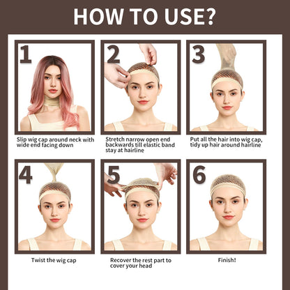 Breathable mesh wig cap for thick hair