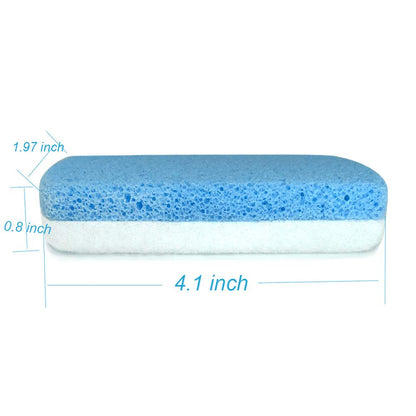Using Maryton glass pumice stone to exfoliate heels