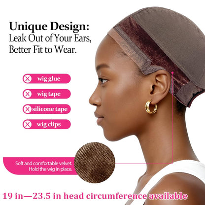 Labhairs breathable mesh wig cap structure for comfortable wear