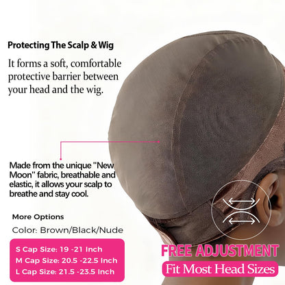 Transparent lace front detail of Labhairs wig cap