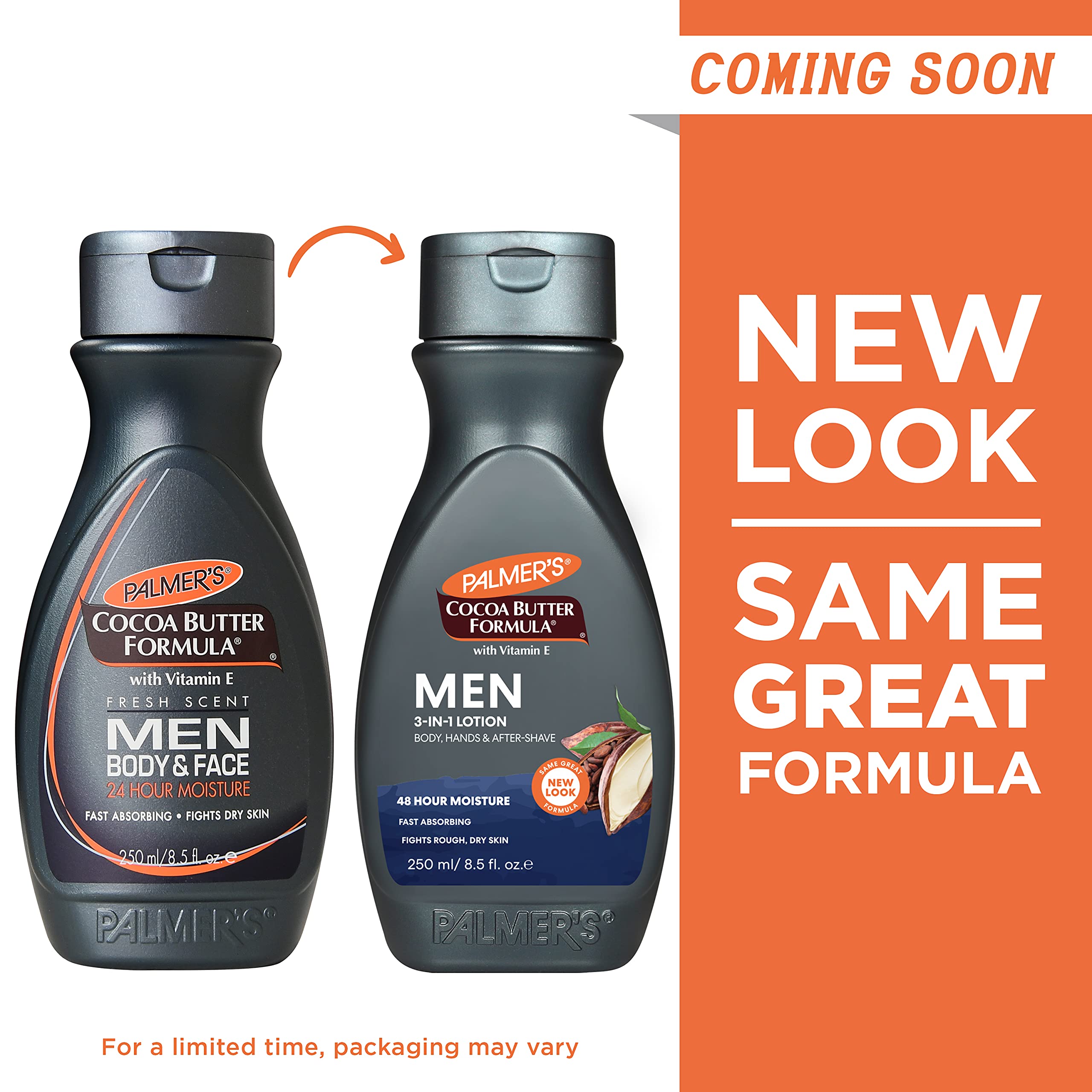 Palmer's Men's body and face moisturizer bottle
