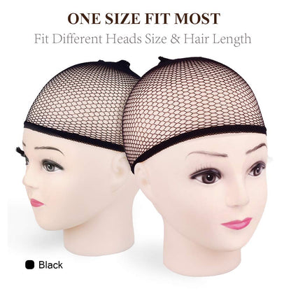 Close up view of Morgles fishnet wig cap texture