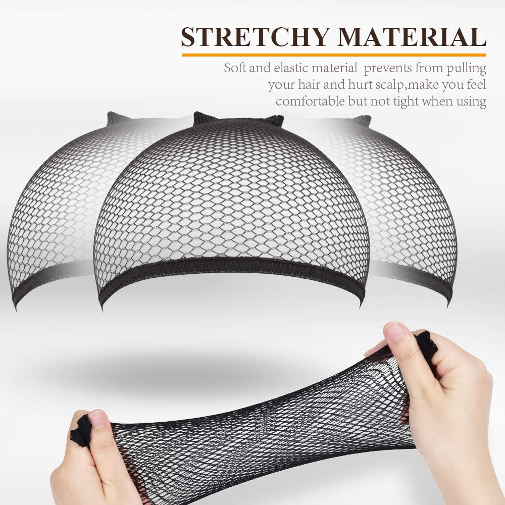 Elastic band detail on Morgles weaving hair net