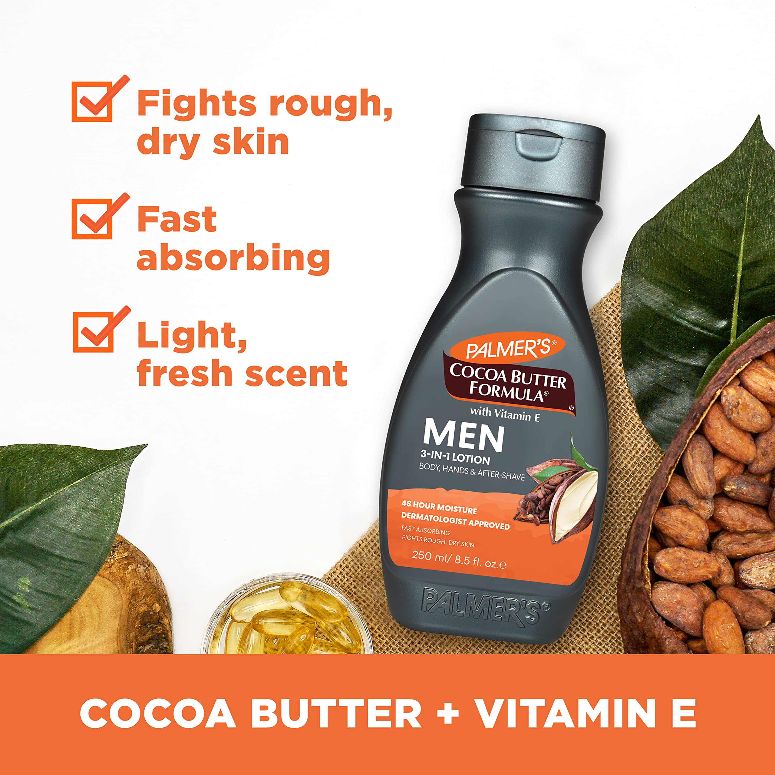 Texture of Palmer's fast absorbing body lotion