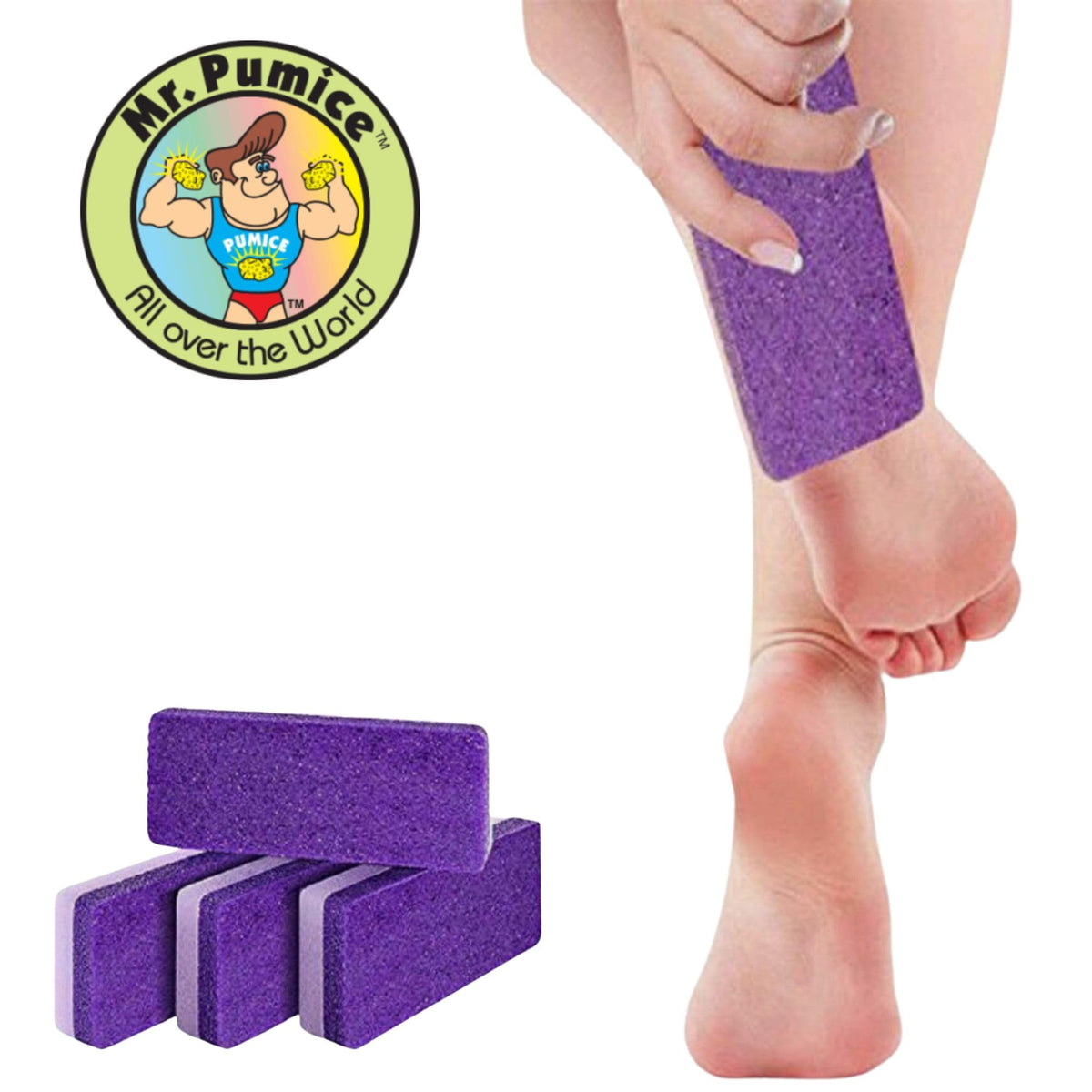 Ergonomic shape of Mr. Pumice Pumi Bar for easy handling
