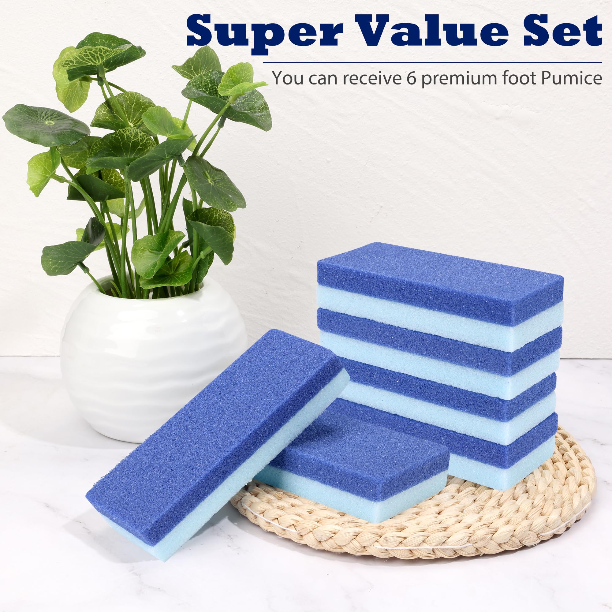 Premium pumice stone set for dead skin removal
