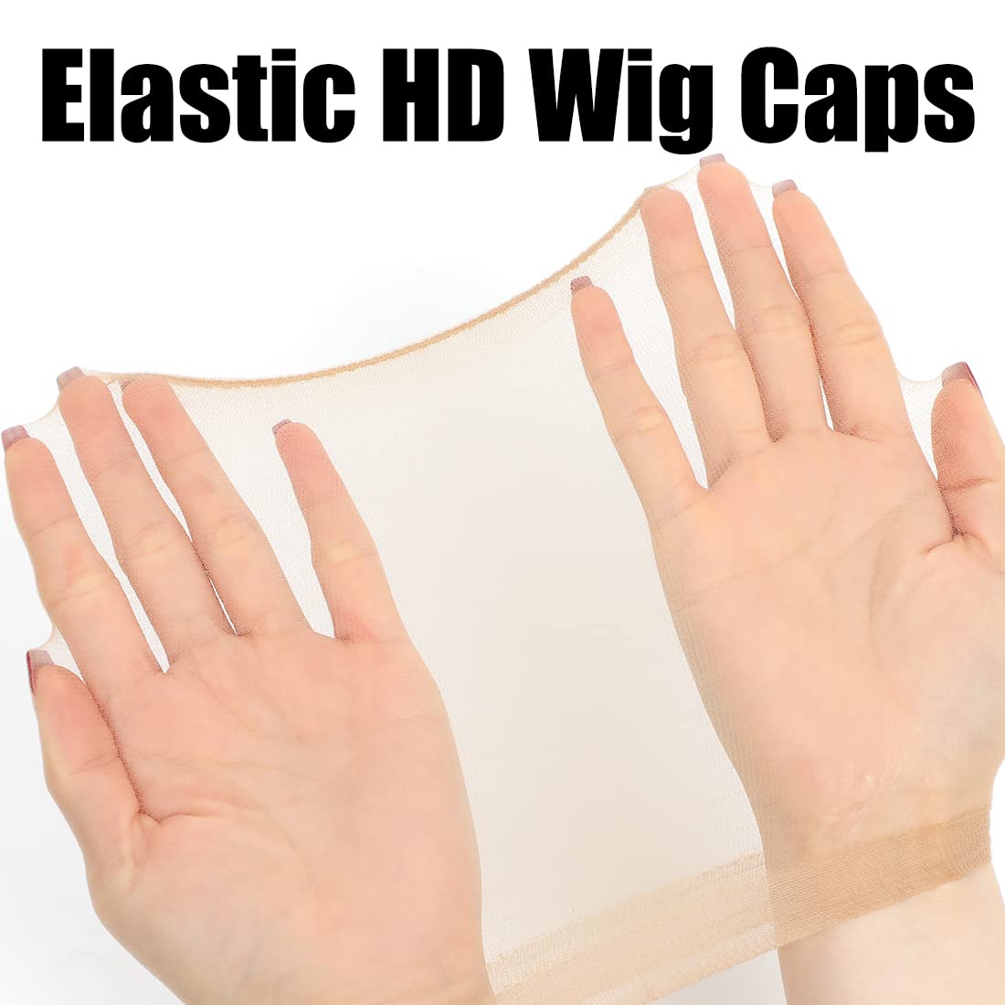 FDBJulyy wig cap flat lay showing quantity of 10