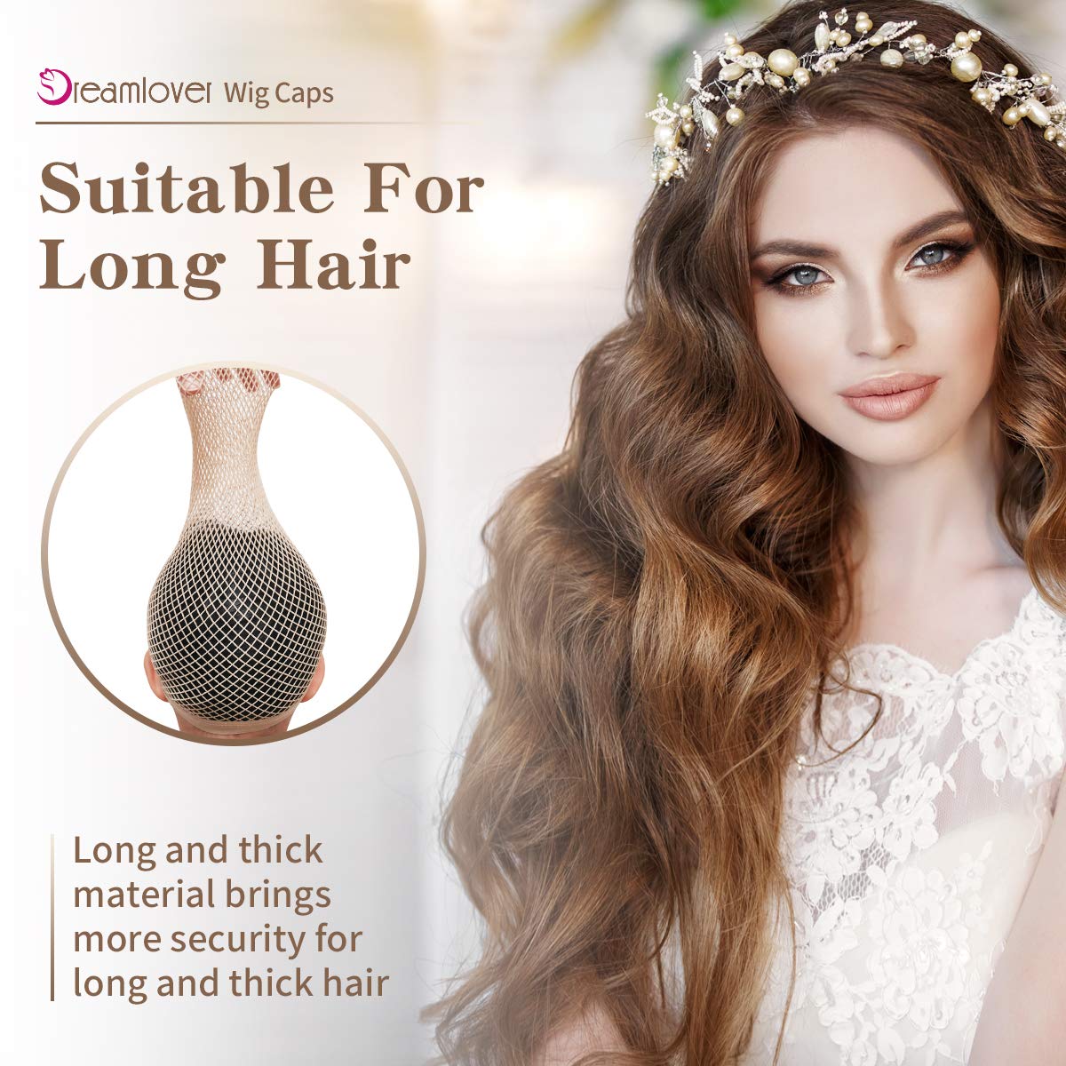Dreamlover hair net for long hair open ended design