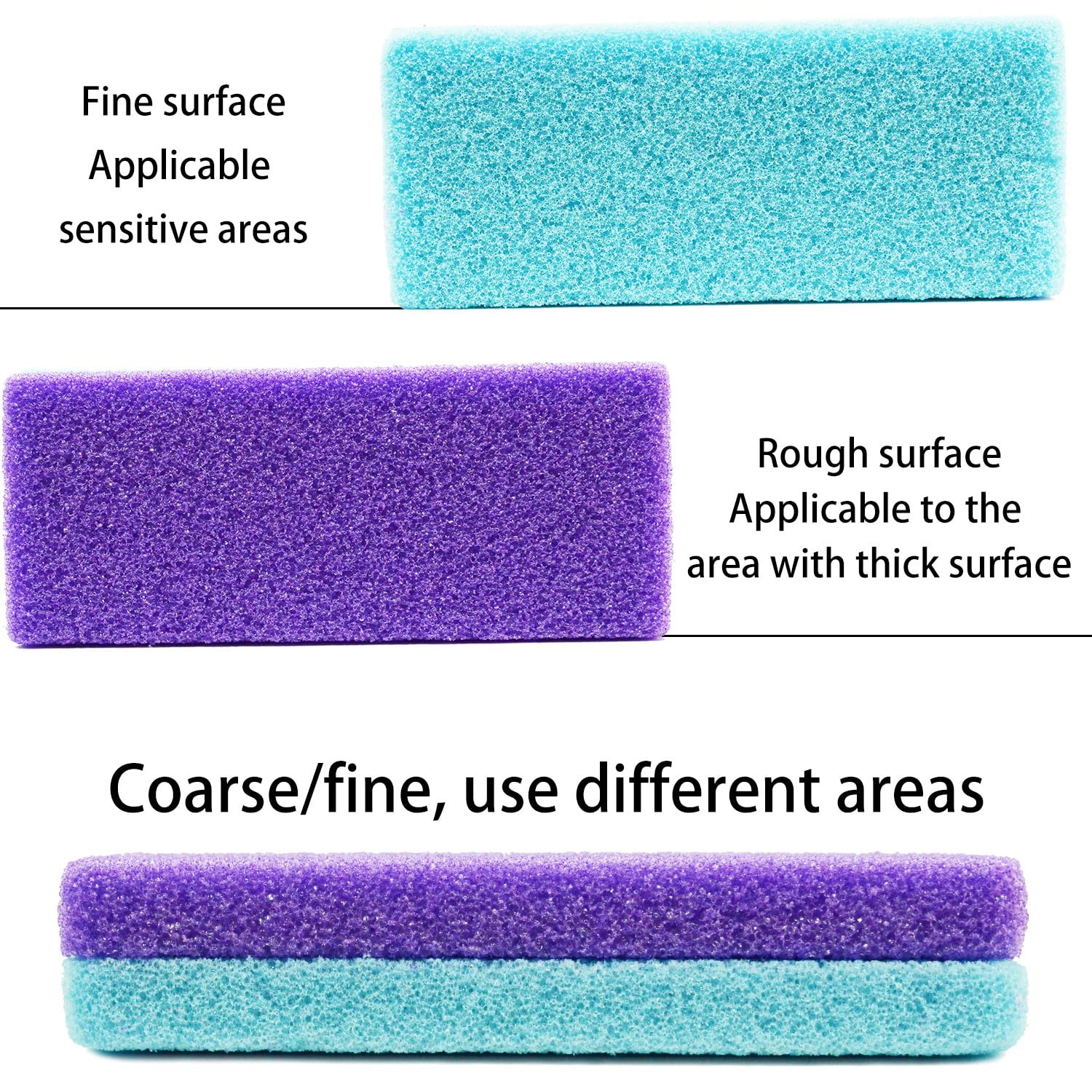 Leifire pumice stone pack showing coarse and medium texture