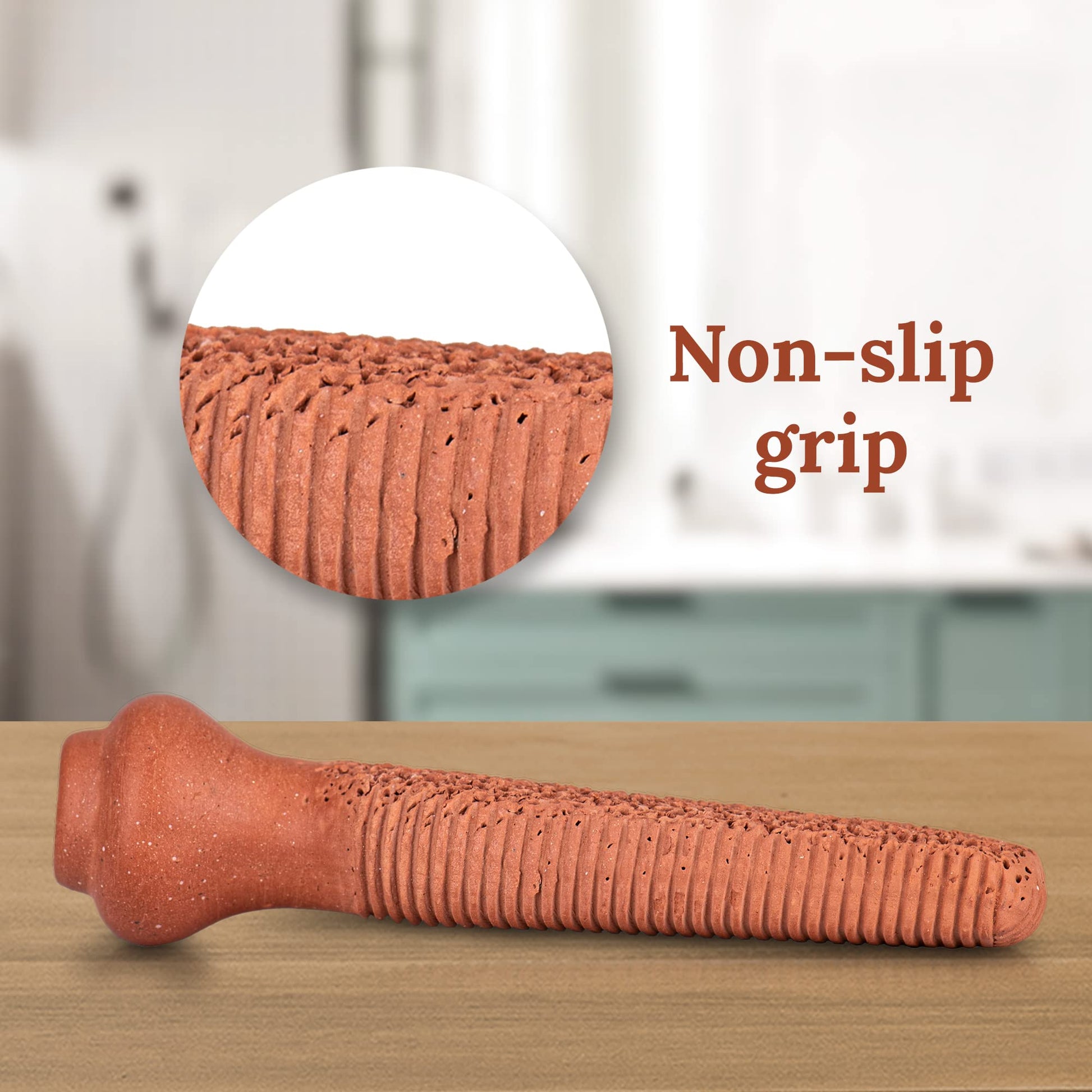 Detailed view of Gilden Tree foot scrubber surface for skin exfoliation