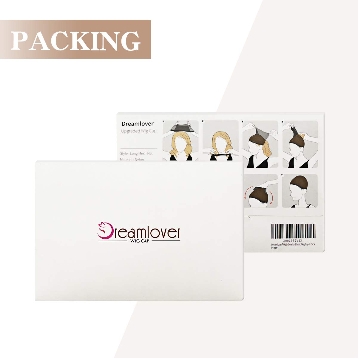 Dreamlover wig cap used for securing long hair