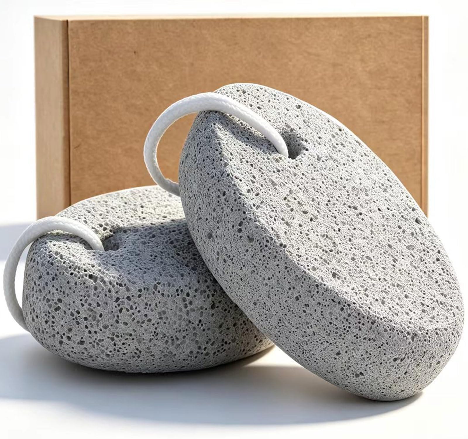 Close up of porous volcanic lava stone texture for callus removal