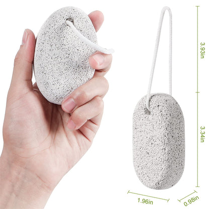 Two Asqraqo lava stones for pedicure foot care