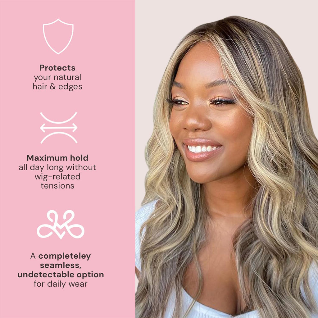Milano Collection Wigrip being worn under a lace front wig