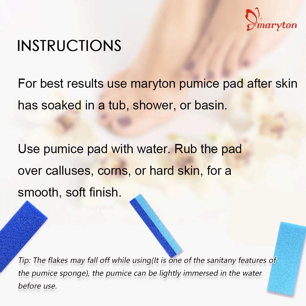 Four piece set of blue synthetic pumice stones for dry skin