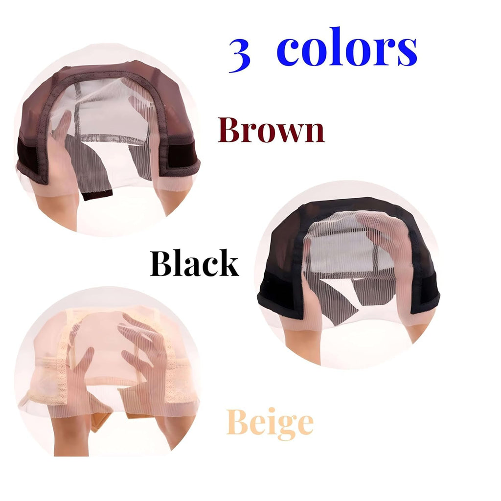 Side view of koskusder wig cap with velvet band