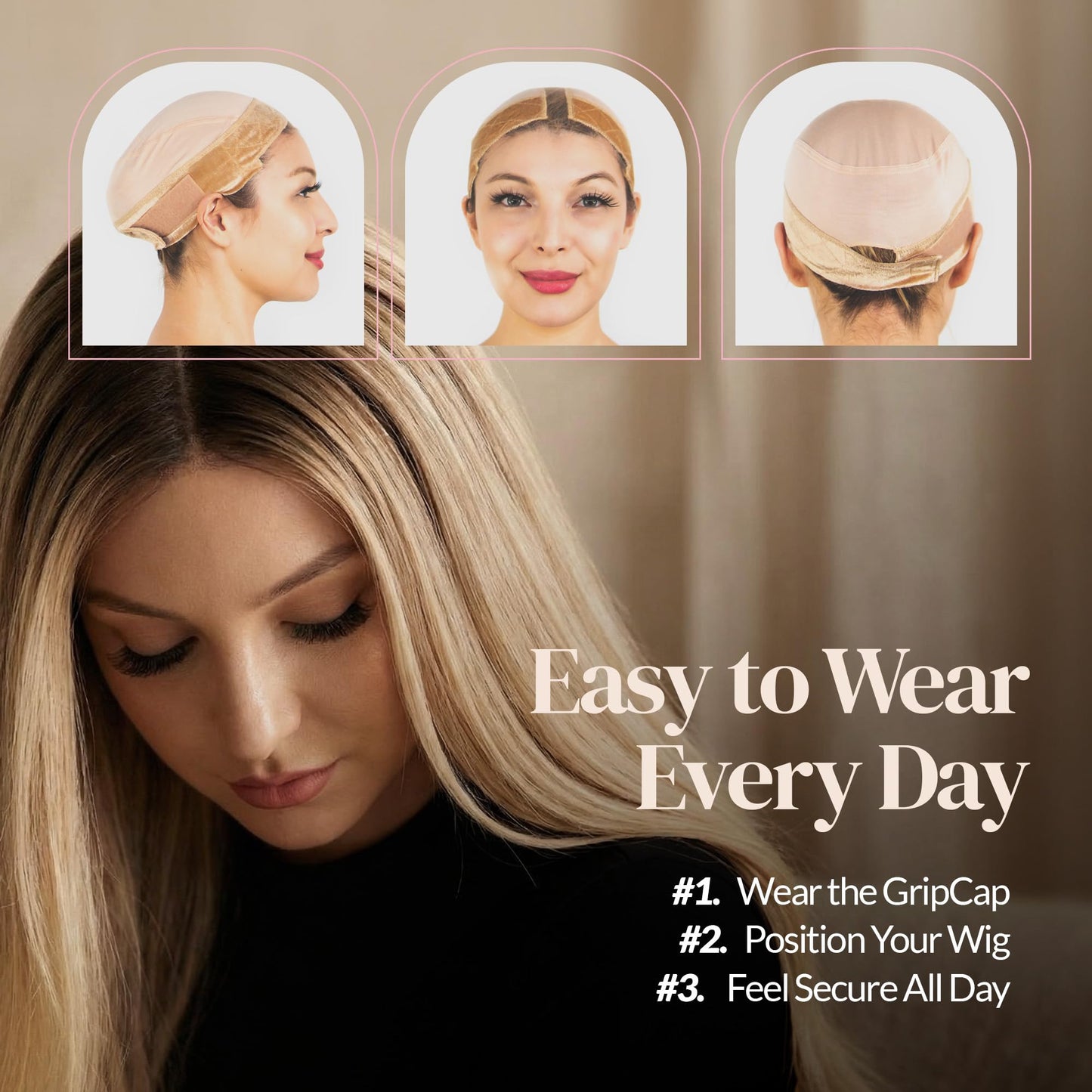 Breathable wig cap material for comfort
