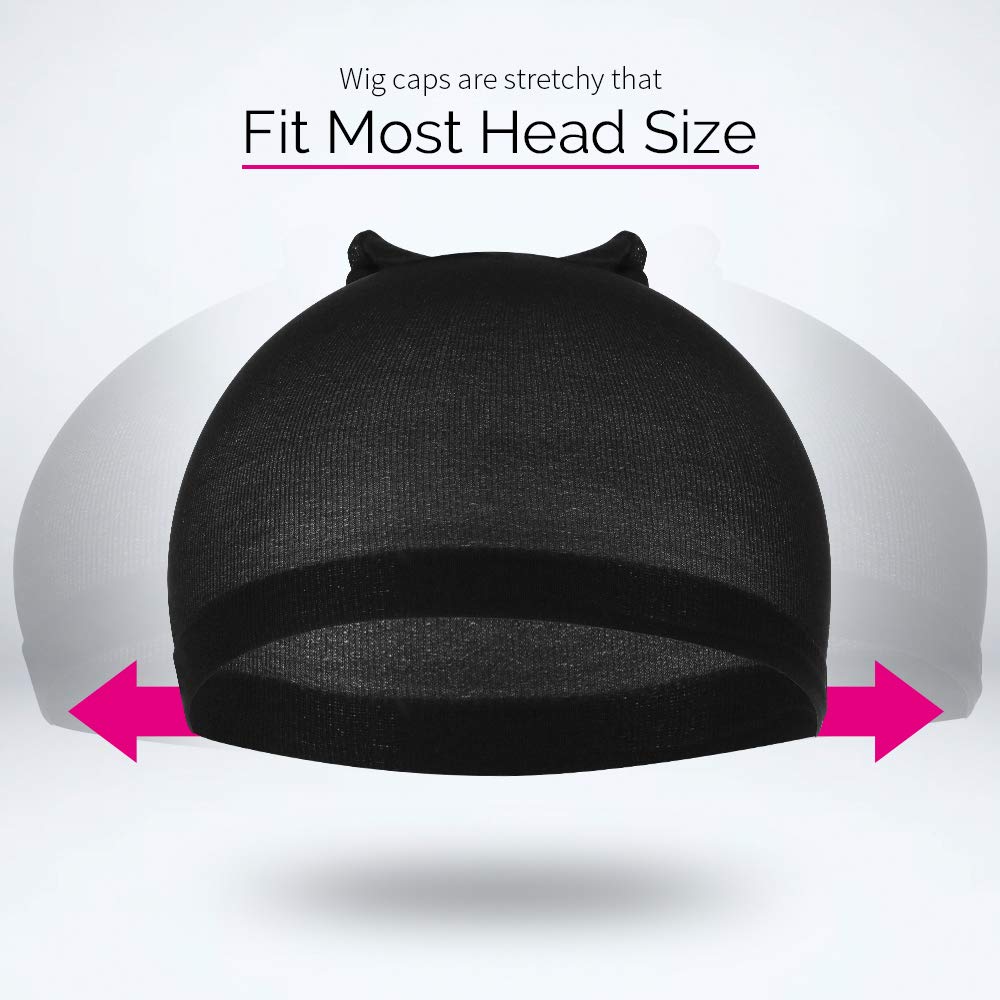 Fandamei 4 piece stocking wig cap set