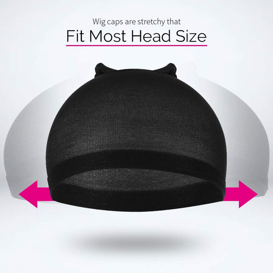 Fandamei 4 piece stocking wig cap set