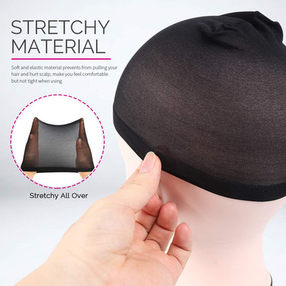 Fandamei black hair net wig liner package