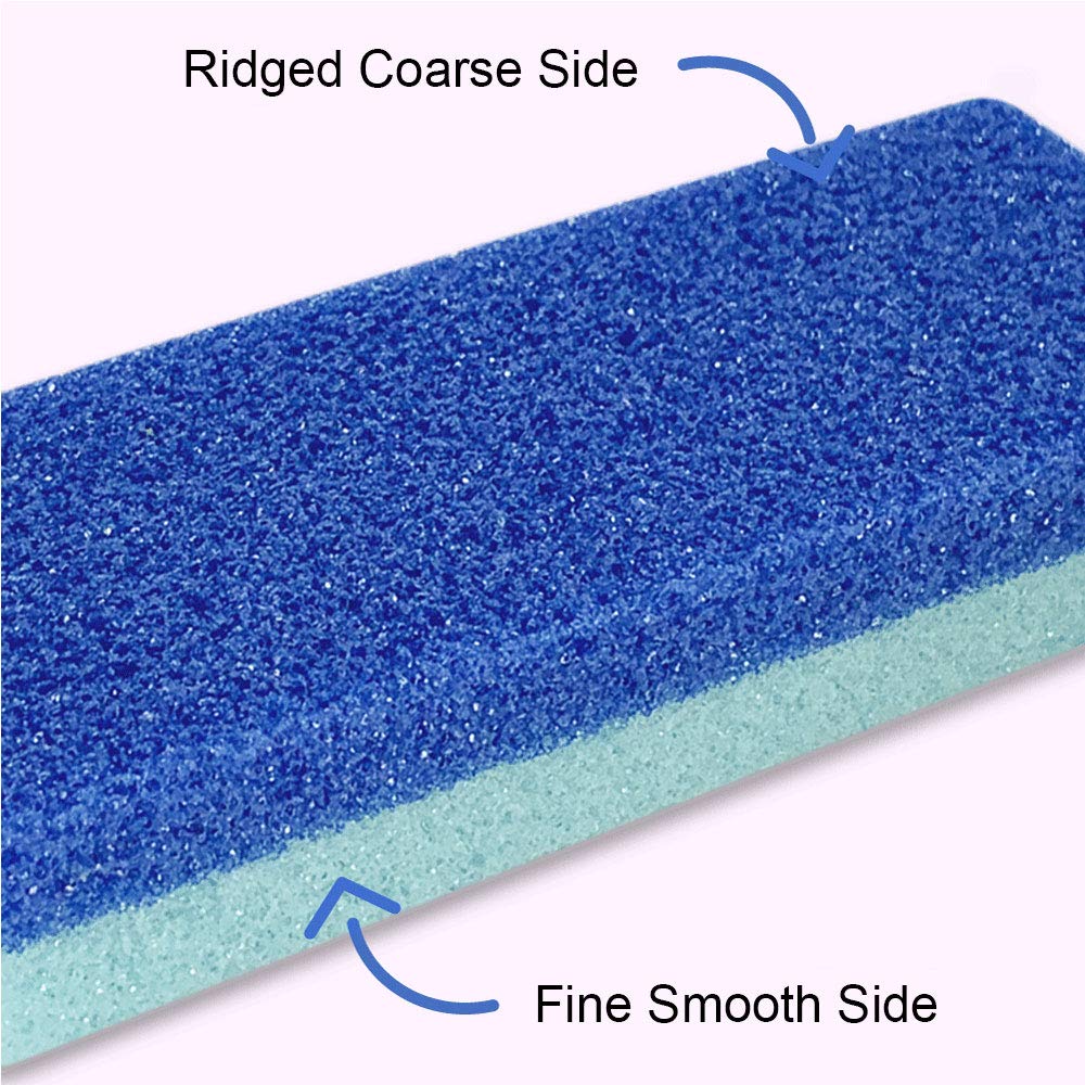 Maryton callus remover sponge being used to smooth a rough heel during a pedicure