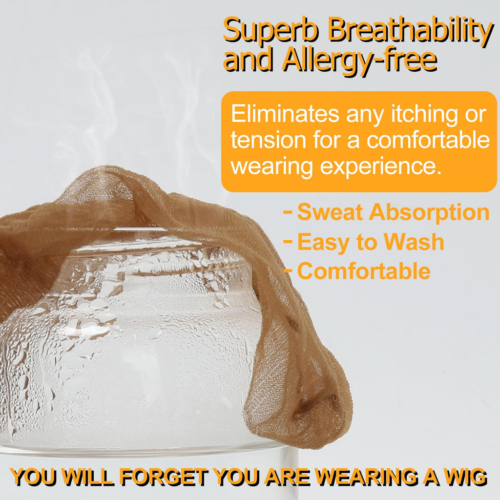 BEEOS 4 piece wig cap set packaging