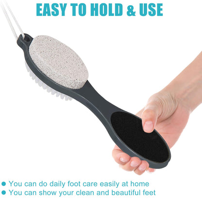 Detail view of the sandpaper surface on Yclin foot care tool