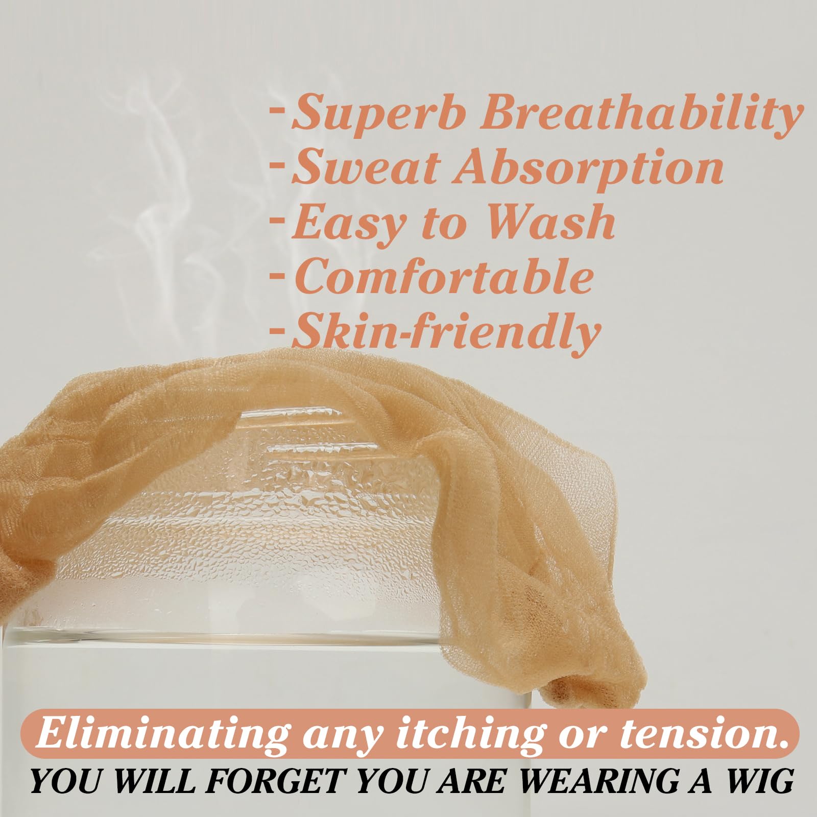 Stretchy breathable Beeos wig cap packaging