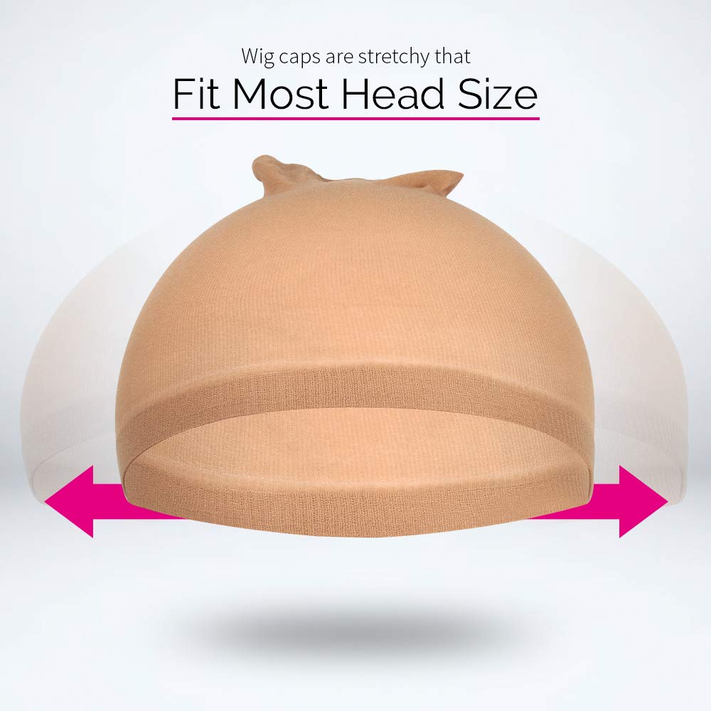 Fandamei stretchy wig cap material texture close up