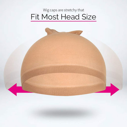 Fandamei stretchy wig cap material texture close up