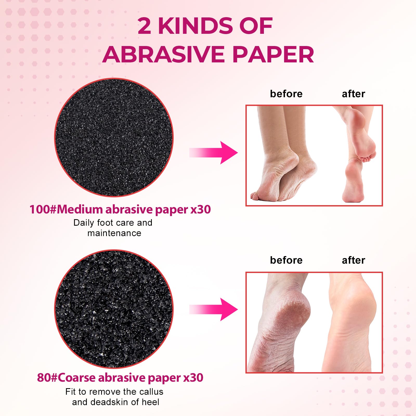 Self-adhesive backing detail on Krofaue sandpaper discs