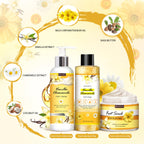 Close up of Lucotiya foot care set packaging and branding