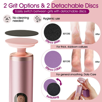 Close up of Bicboz electric callus remover sanding disc attachment