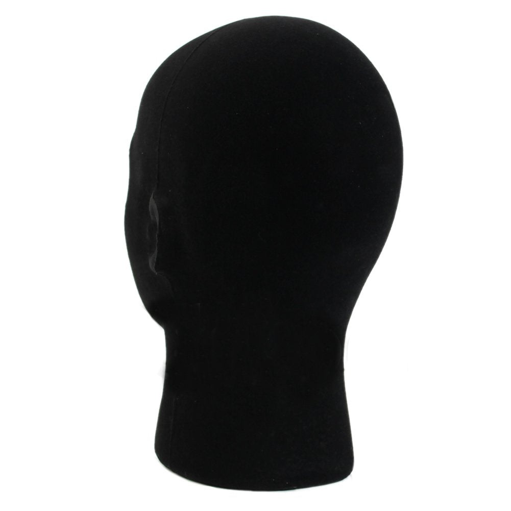 Top angle of Liamtu male mannequin head showing 20 inch circumference