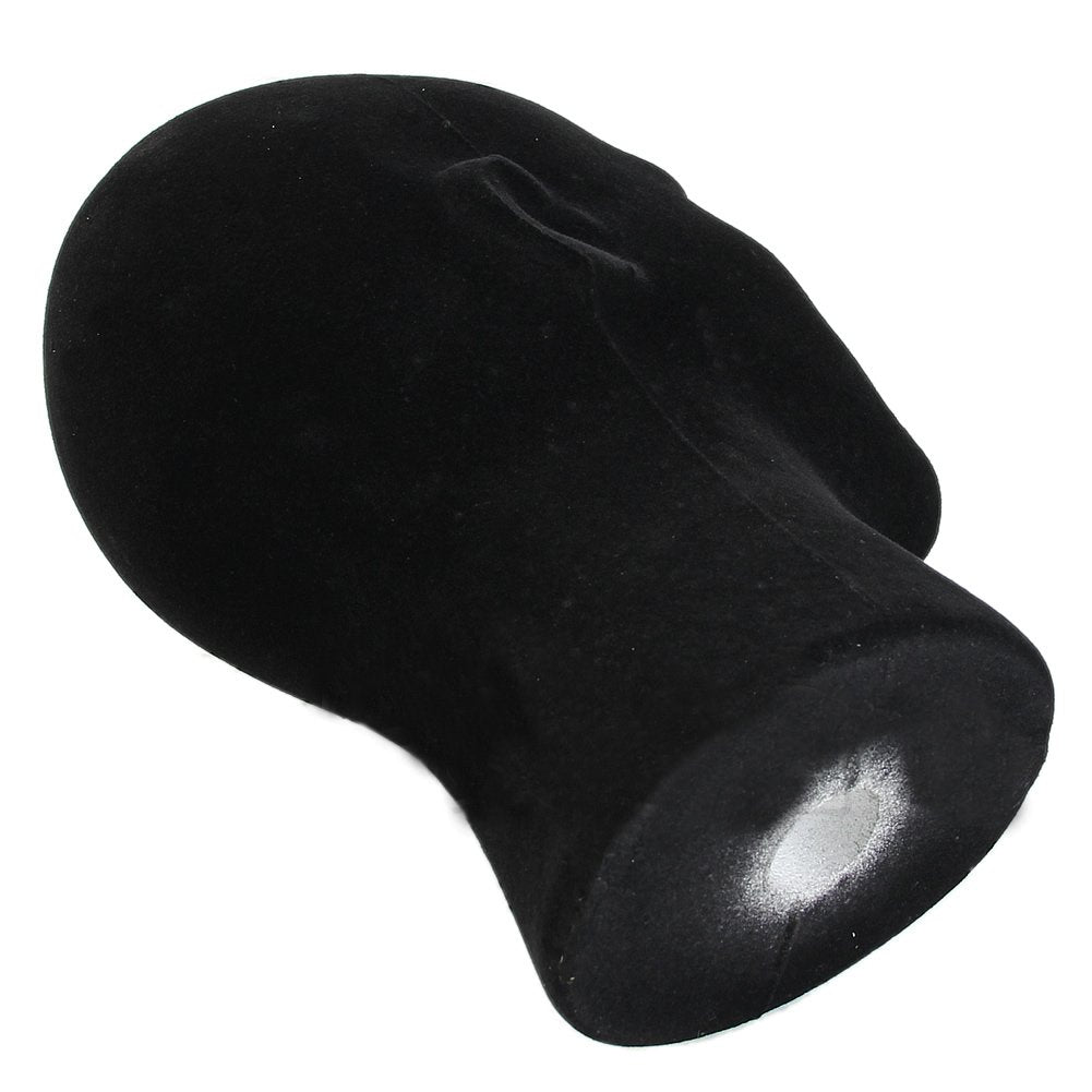 Liamtu mannequin head with headphones attached for storage