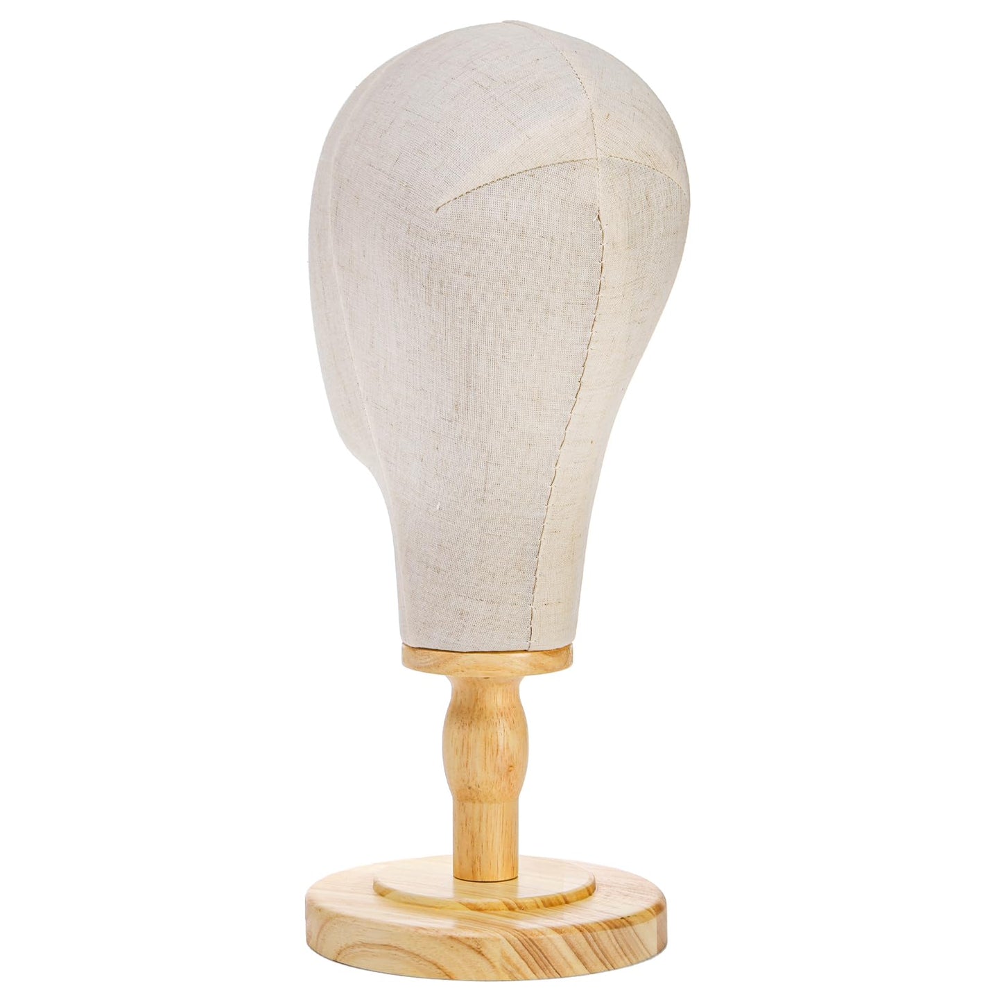 Peohud mannequin head displaying a wig in a professional setting