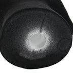 Close up of black styrofoam texture on Liamtu male mannequin head