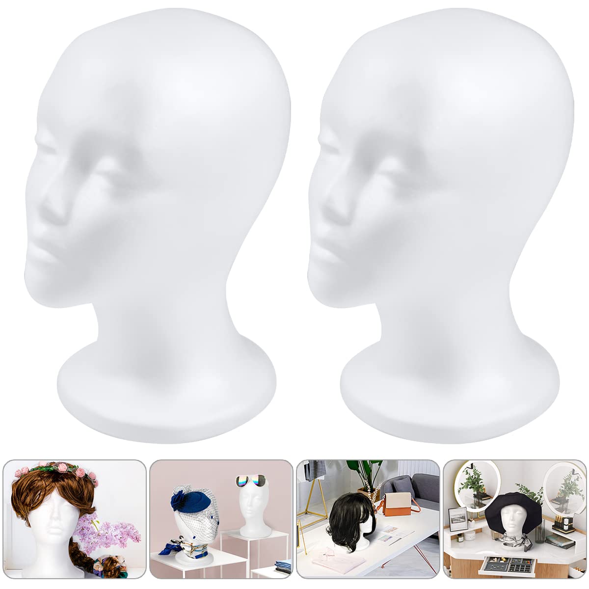 CHIVENIDO durable cosmetic display head showing realistic facial features