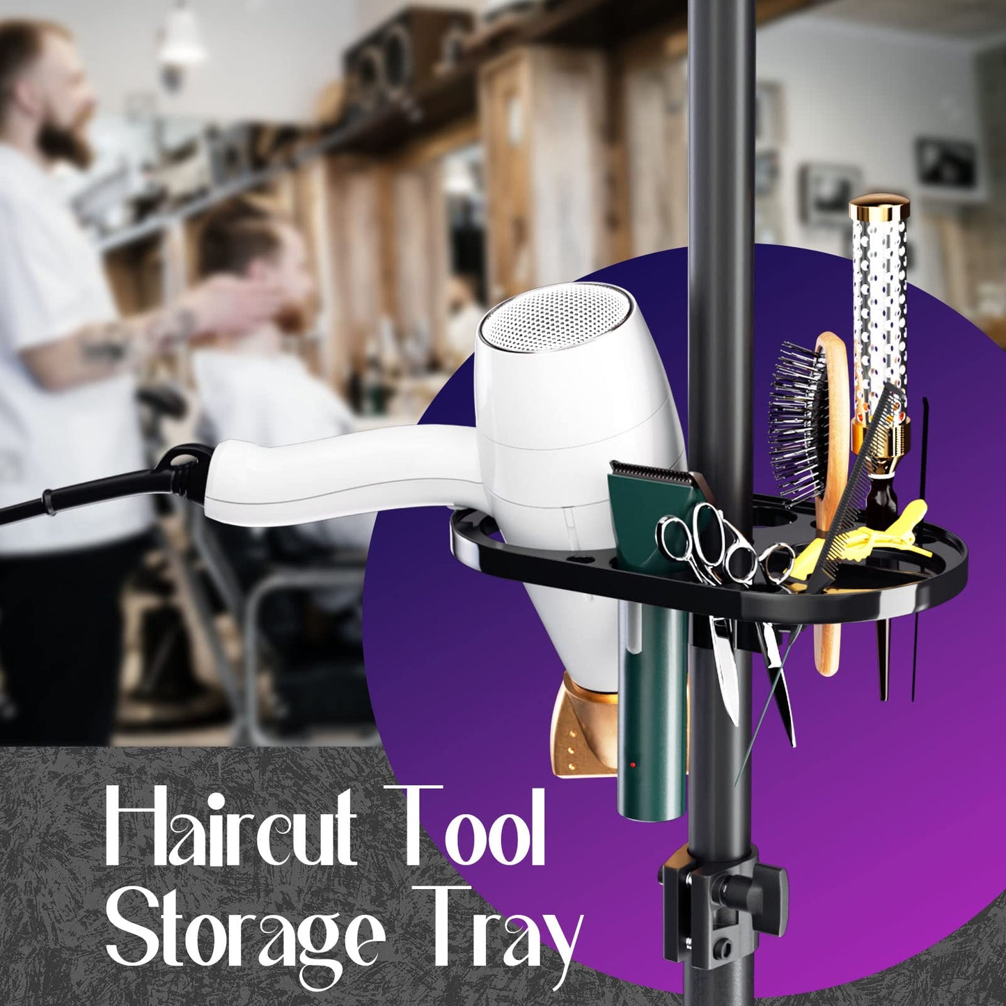 ORWOD hairdressing training stand folded down completely into its black nylon travel bag for portable transit